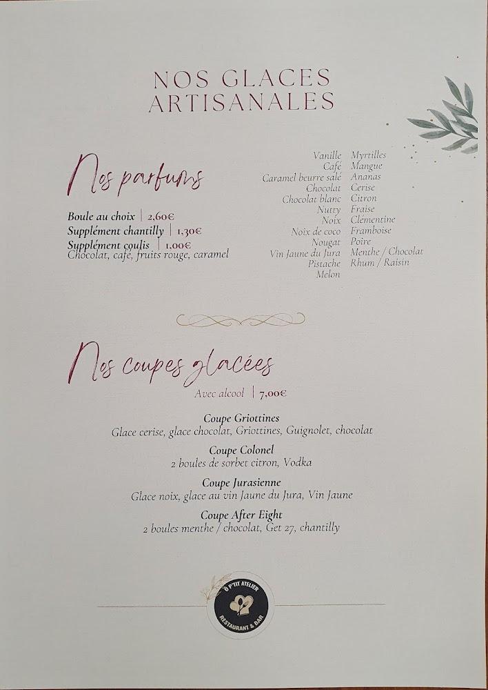 Ô p'tit atelier - Menu Image 4